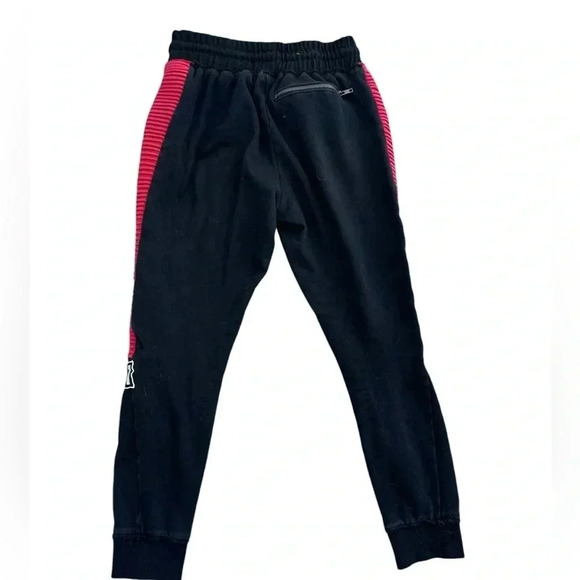 LF TRAPUNTO SIDE INSERT black and Red JOGGER, Size medium - Picture 2 of 10